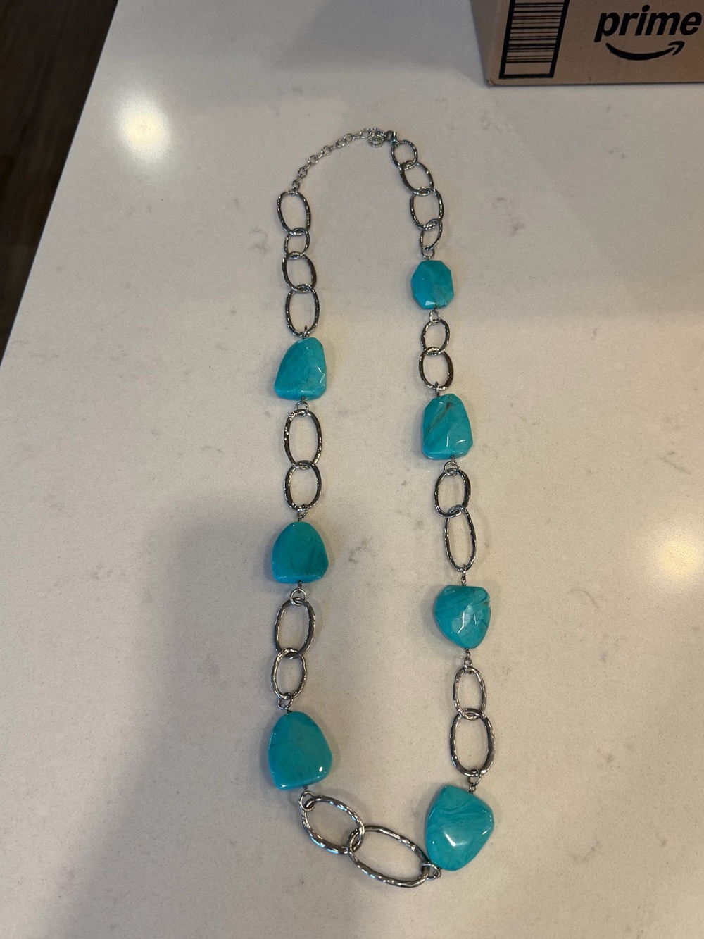 RJ Graziano Teal Necklace